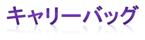 キャリーバッグ